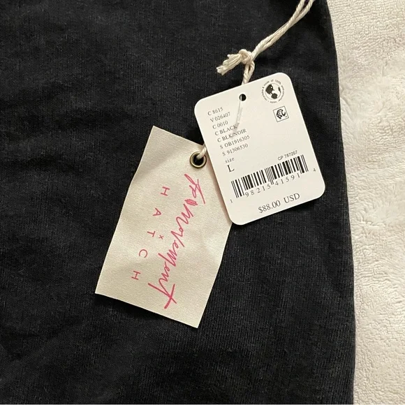 Free People Movement Hatch Intercept Sweatshirt Black Washed out Size L - Picture 7 of 7